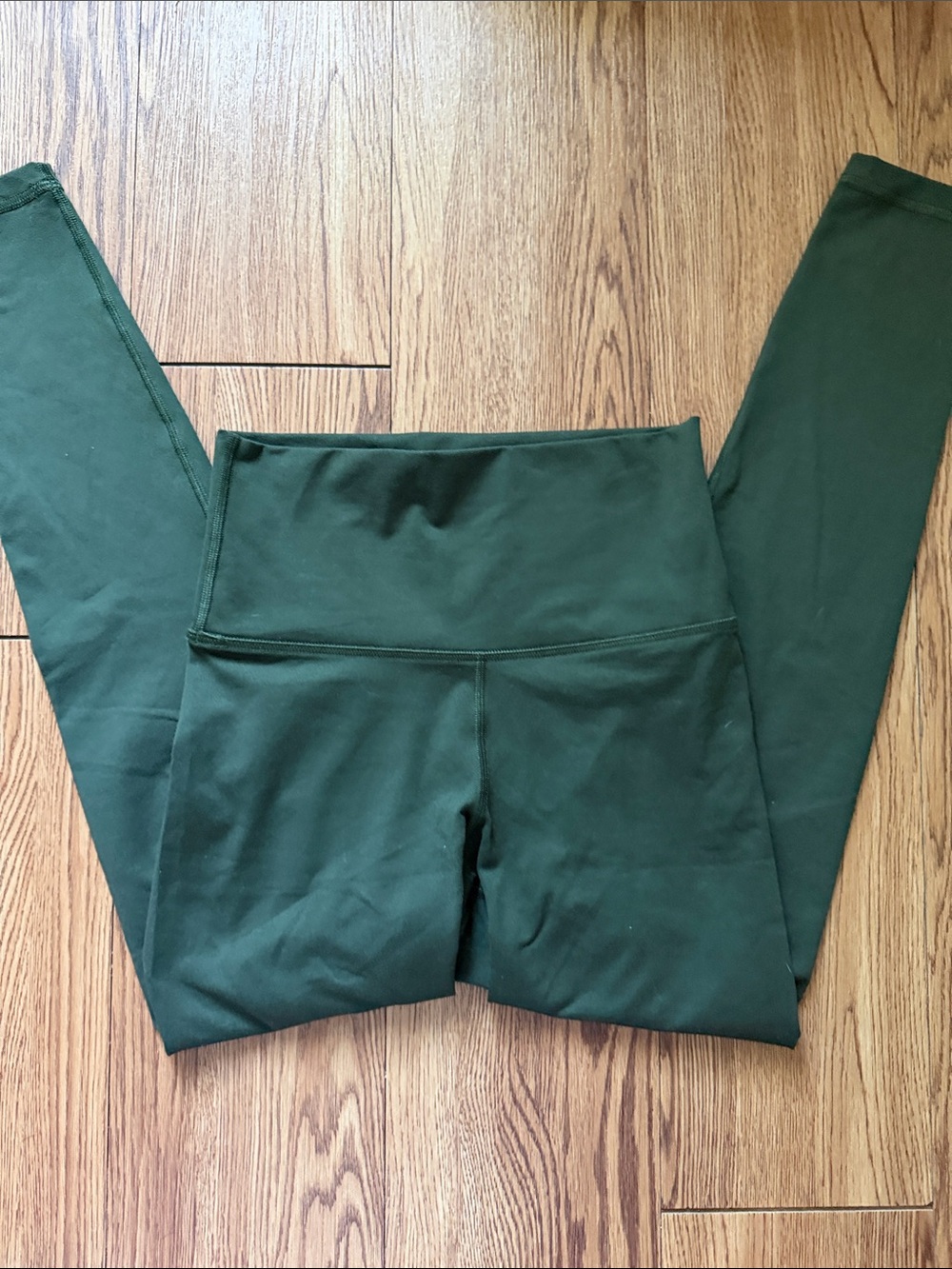 Fleo Dark Green High-Waist Leggings